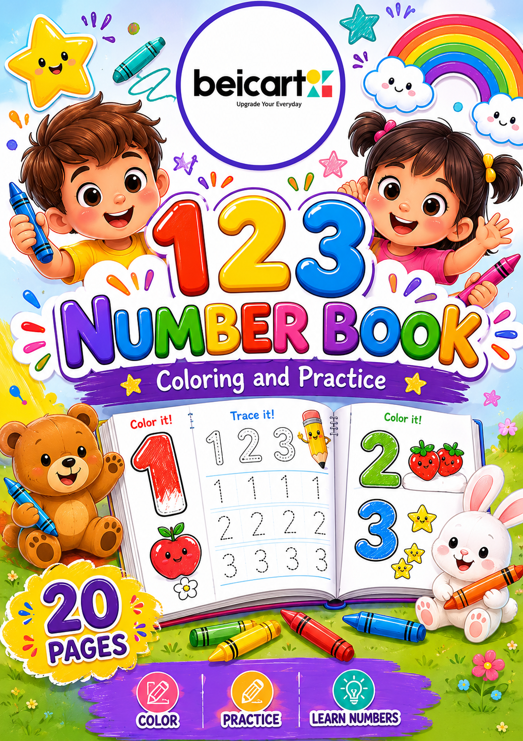 1 2 3 Coloring Book