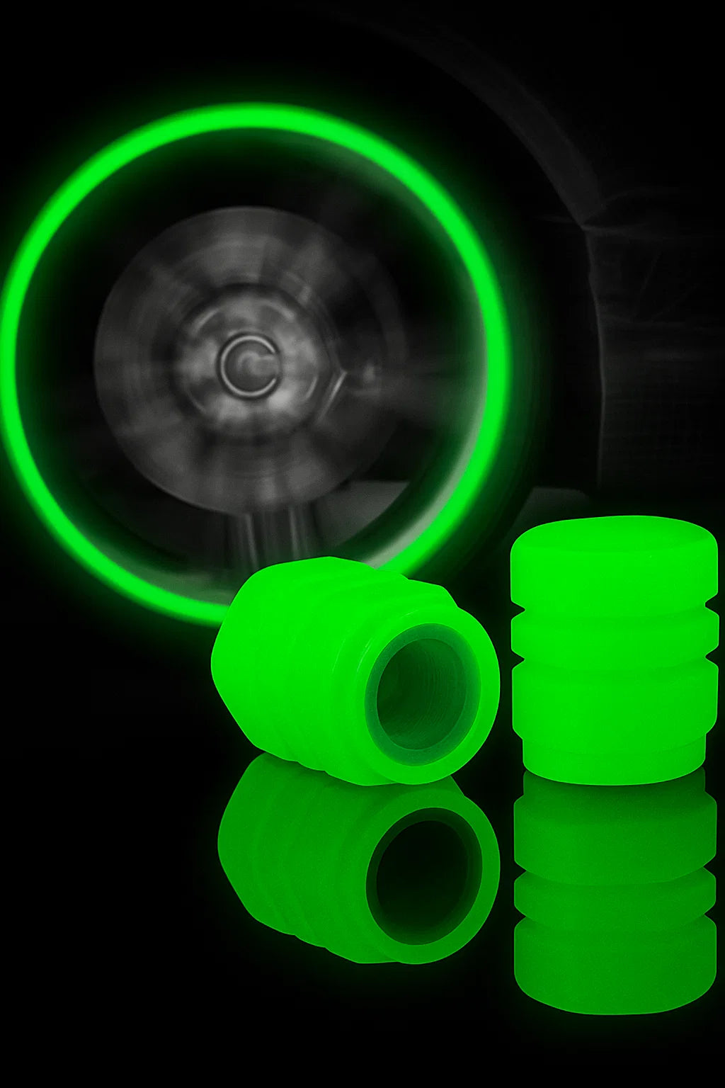 Tyre Valve Caps Luminous Glow Car Tire