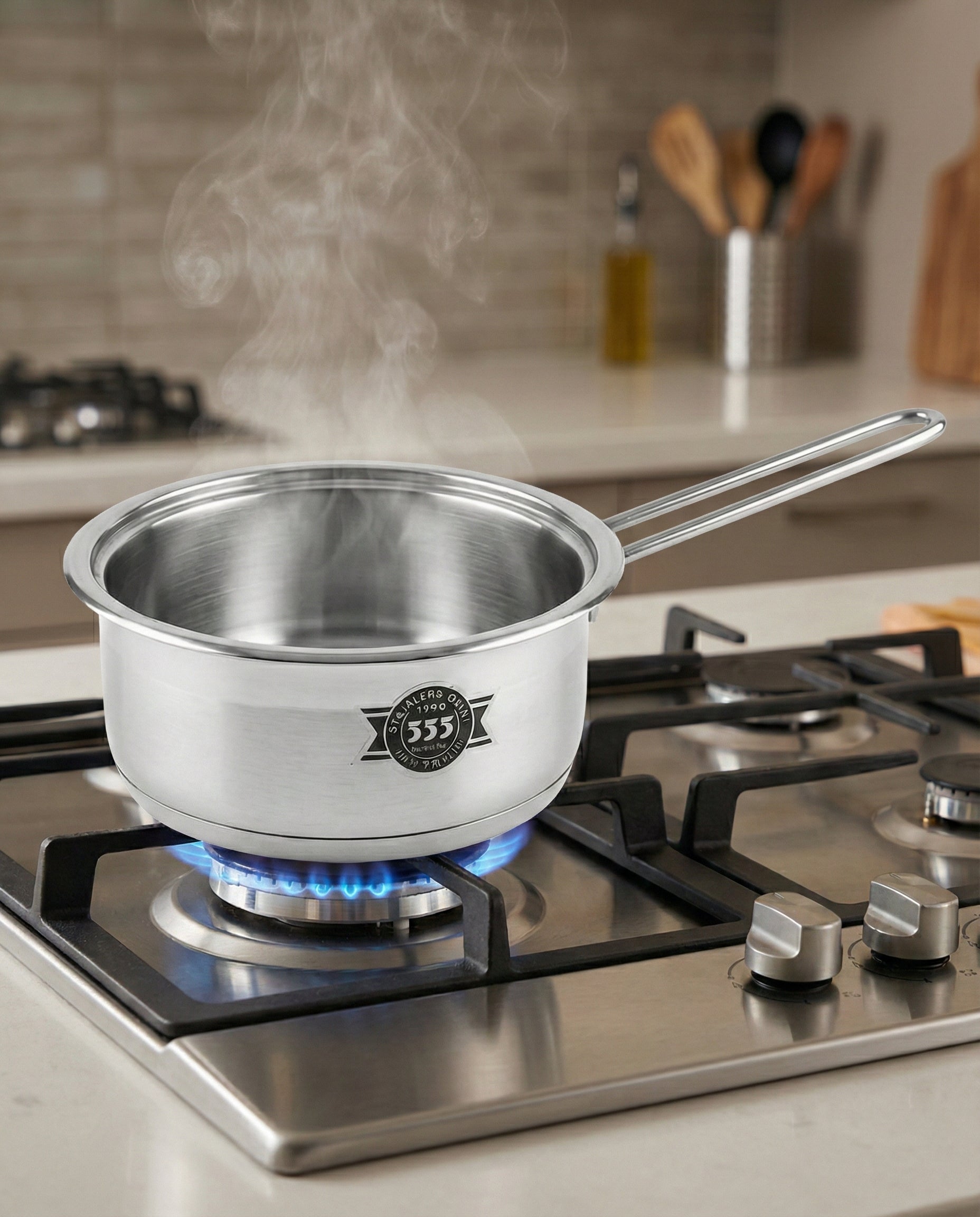 Halogen Sauce Pan 555 Stainless Steal
