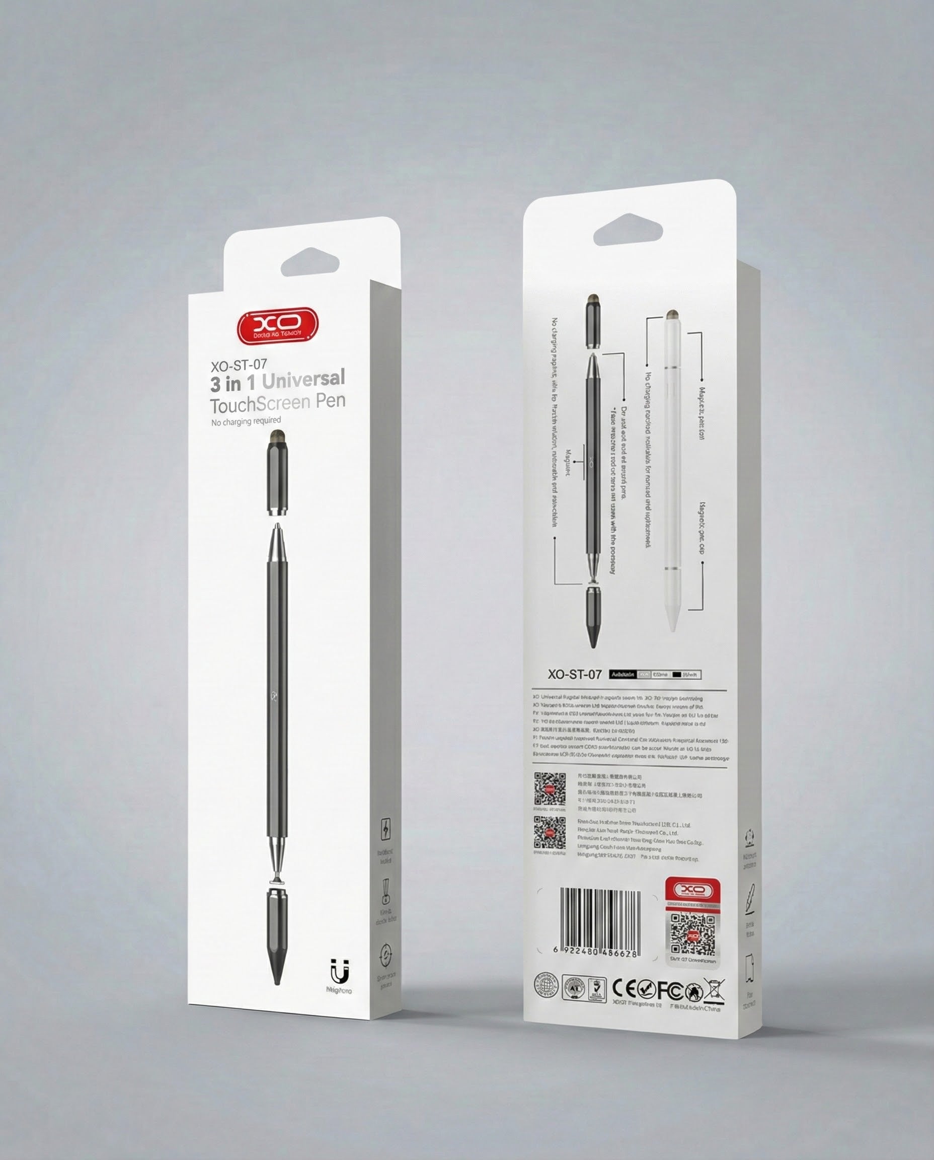 XO ST-07 3 In 1 Touch Sensitive Capacitor Pen