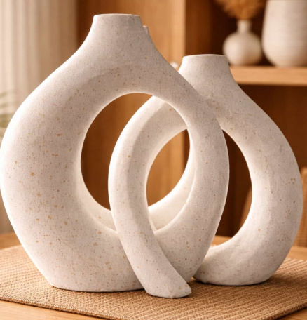 Image of Hollow Ceramic Vase Set
